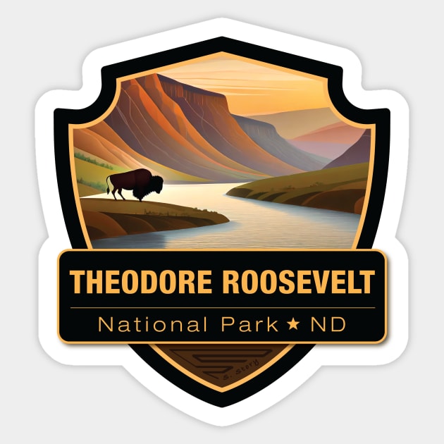 Theodore Roosevelt National Park Sticker by Curious World